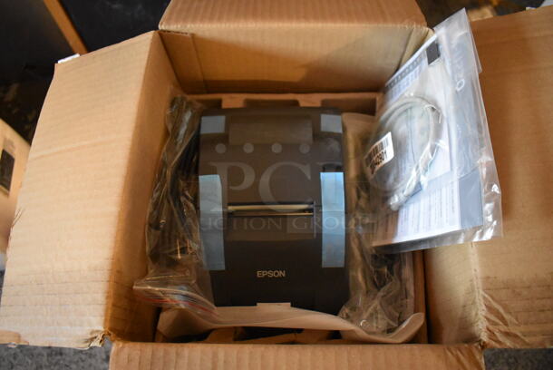 BRAND NEW IN BOX! Epson M188B Receipt Printer. 6.5x9x6.5 - Image 2 of 9