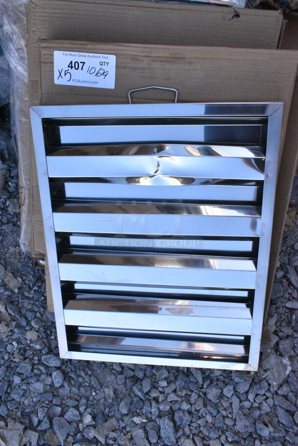 5 BRAND NEW SCRATCH AND DENT! 522HF2016 Steelton 16"(H) x 20"(W) x 2"(T) Stainless Steel Hood Filter. 5 Times Your Bid! May Be Missing Pieces.  - Image 3 of 7