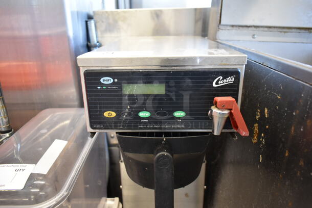 Curtis CB Stainless Steel Commercial Countertop Iced Tea Machine w/ Hot Water Dispenser and Poly Brew Basket. 120 Volts, 1 Phase. - Image 3 of 6