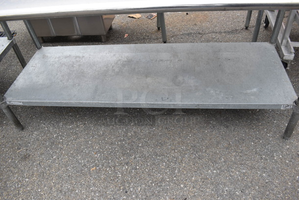 Stainless Steel Table w/ Vegetable Slicer Mount and Metal Under Shelf. - Image 2 of 2