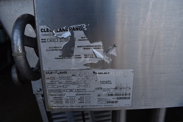 Cleveland Stainless Steel Commercial Propane Powered Floor Style Tilt Skillet/Braising Pan. 125,000 BTU. 115 Volts, 1 Phase. 35x38x43 - Image 7 of 12