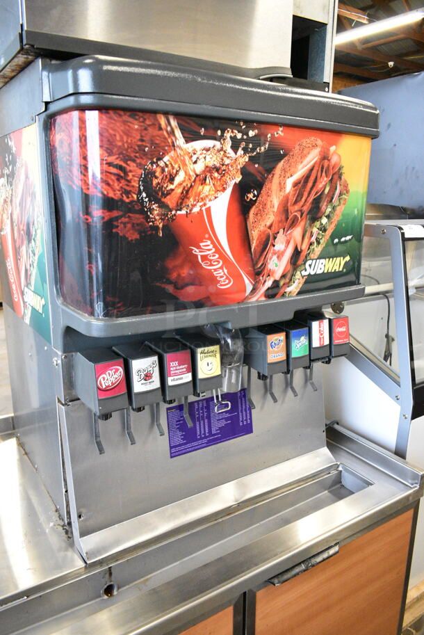 Manitowoc SD0452A Stainless Steel Commercial Ice Head on Cornelius Stainless Steel Commercial 8 Flavor Carbonated Beverage Machine and Duke Stainless Steel Commercial Soda Station. 115 Volts, 1 Phase.  - Image 5 of 8