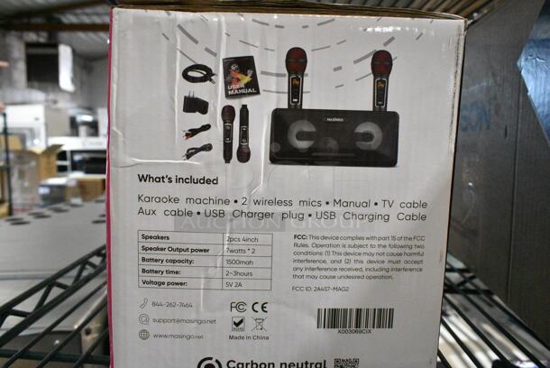 5 IN ORIGINAL BOX! Items Including Pyle Water Resistant Stereo Housing, Pyle PLMR24S Mini Box Speaker System, Pyle PDWR30B Outdoor Waterproof Speaker System, Masingo Karaoke Machine. 5 Times Your Bid!  - Image 8 of 8
