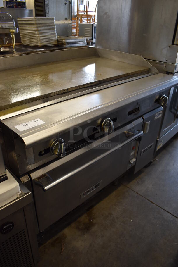 Vulcan Stainless Steel Commercial Natural Gas Powered Flat Top Griddle w/ Oven. 48x38x40 - Image 5 of 11