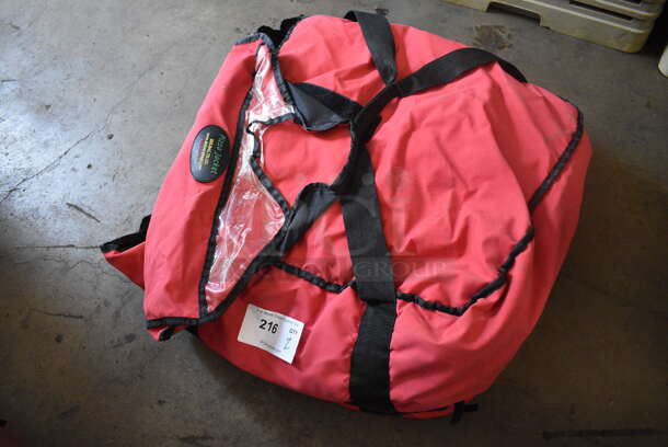 2 Red Insulated Pizza Food Delivery Bags. 20x20x7. 2 Times Your Bid! - Image 2 of 3