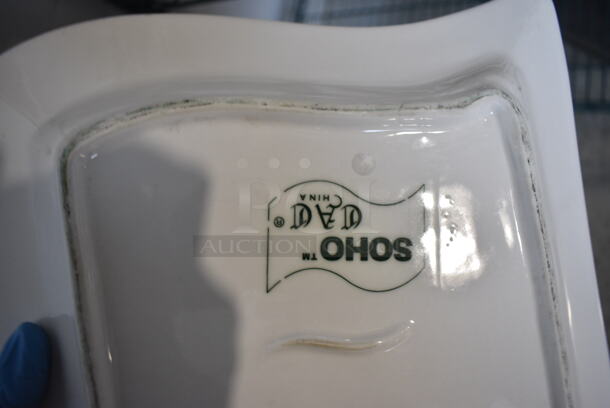 8 White Ceramic Plates. 10x10x1. 8 Times Your Bid! - Image 3 of 3