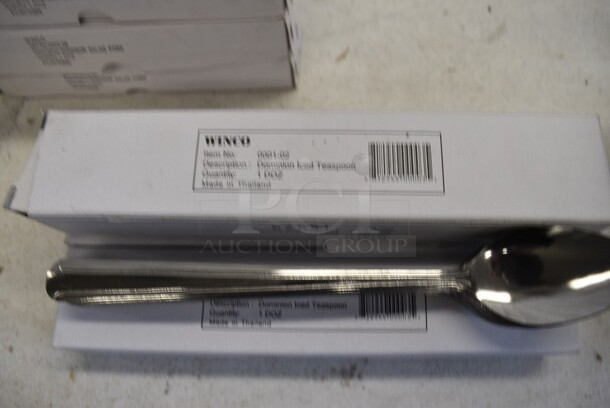 48 BRAND NEW IN BOX! Winco 0001-02 Stainless Steel Dominion Iced Teaspoons. 7.75". 48 Times Your Bid! - Image 3 of 3