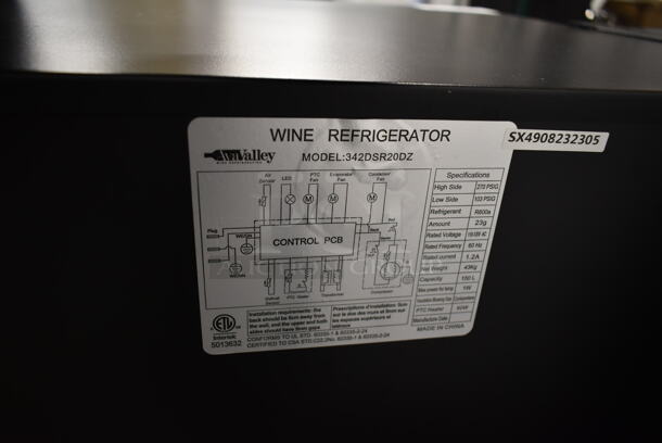 BRAND NEW SCRATCH AND DENT! AvaValley 342DSR20DZ Stainless Steel Dual Temperature Beverage Cooler Merchandiser with Top Shelf and Bottom Drawer. 120 Volts, 1 Phase. Tested and Working! - Image 6 of 6