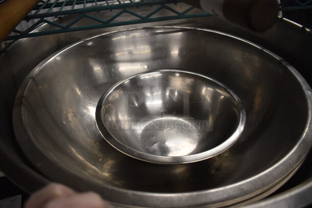 8 Various Metal Bowls. Includes 22x22x7.5. 8 Times Your Bid! - Image 2 of 2