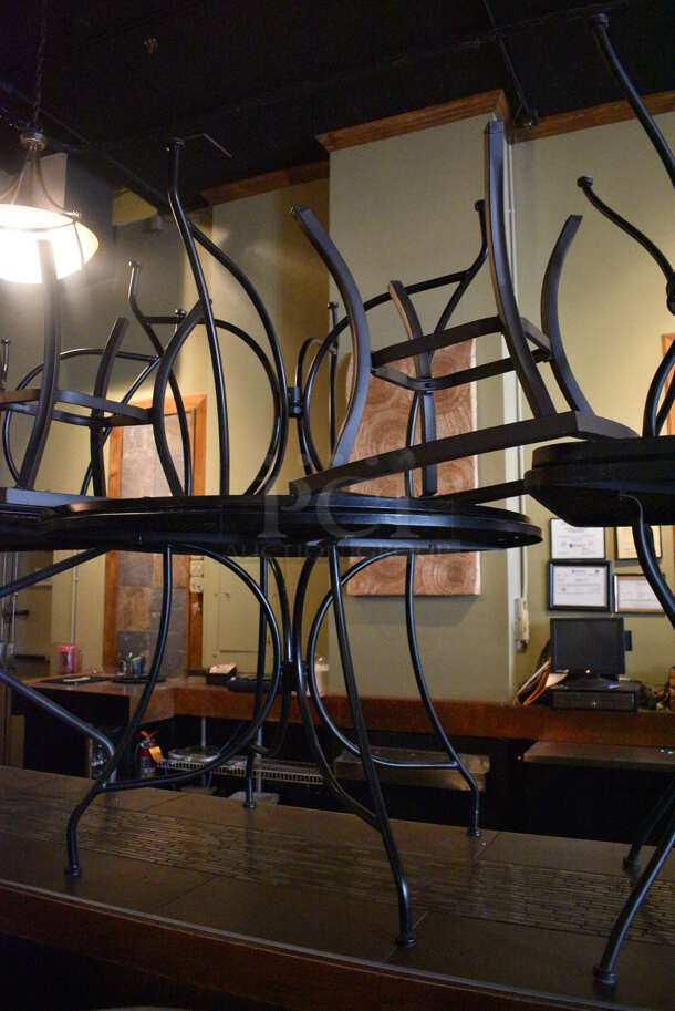8 Various Metal Outdoor Patio Tables and End Tables. BUYER MUST REMOVE. Includes 30x30x29. 8 Times Your Bid! (Susquehanna Ale House) - Image 3 of 5