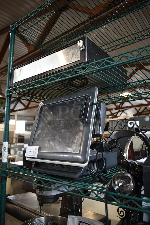 NEC MP-3435 POS Monitor w/ APC Uninterruptible Power Supply and Metal Cash Drawer - Image 2 of 6