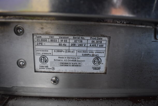 2018 Schaerer Barista 2 Group Espresso Machine w/ Extra Parts and Cracked Screen. 208/240 Volt - Image 7 of 8