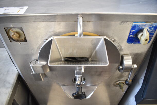 Carpigiani ColdElite LB500 Stainless Steel Commercial Water Cooled Floor Style Batch Freezer on Commercial Casters. 208/230 Volts, 3 Phase.  - Image 3 of 6