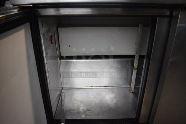 2013 True Model TSSU-72-16 Stainless Steel Commercial Sandwich Salad Prep Table Bain Marie Mega Top on Commercial Casters. 115 Volts, 1 Phase. 72x30x43. Tested and Working! - Image 7 of 9