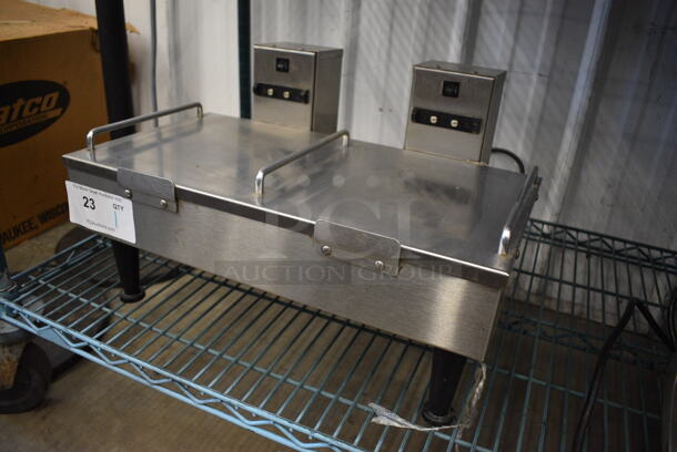 2014 Bunn 2SH STAND Stainless Steel Commercial Countertop Server Stand. 120 Volts, 1 Phase. 19x14x12. Tested and Working! - Image 2 of 6