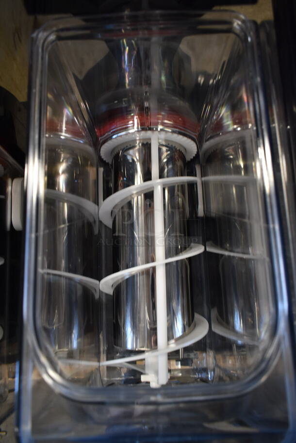 BRAND NEW! 2021 SPM I-PRO 3 E L Stainless Steel Commercial Countertop 3 Hopper Slushie Machine. 115 Volts, 1 Phase. Stock Pictures Used - Image 8 of 8