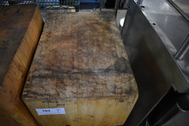 Butcher Block Table. 16x24x31 - Image 3 of 4