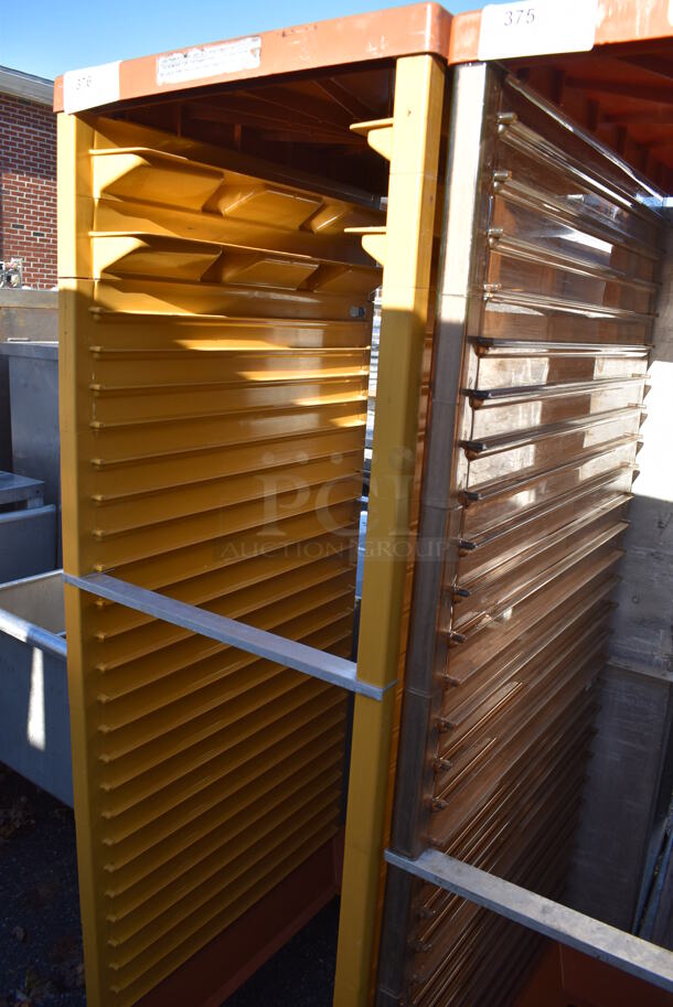 Metal and Poly Commercial Pan Transport Rack on Commercial Casters. 21x29x68 - Image 4 of 4