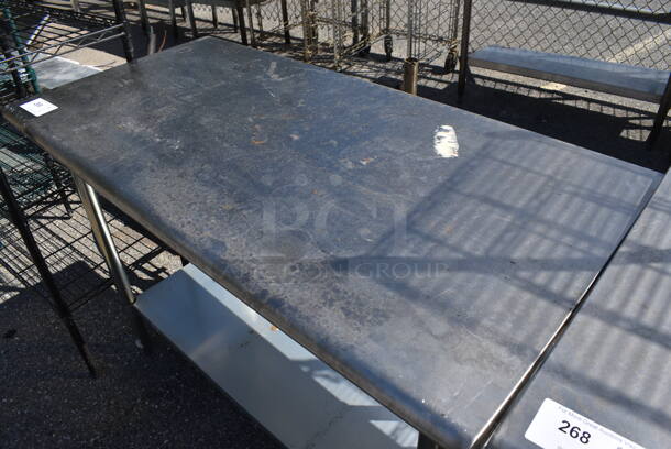 Stainless Steel Commercial Table w/ Metal Under Shelf. 48x24x35 - Image 3 of 4