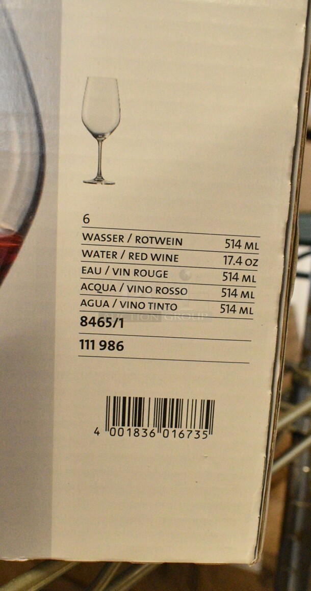 2 Box of 6 BRAND NEW SCRATCH AND DENT! Schott Zwiesel Forte 17.4 oz. Wine Glass / Water Goblet by Fortessa Tableware Solutions. 2 Times Your Bid!  - Image 5 of 5