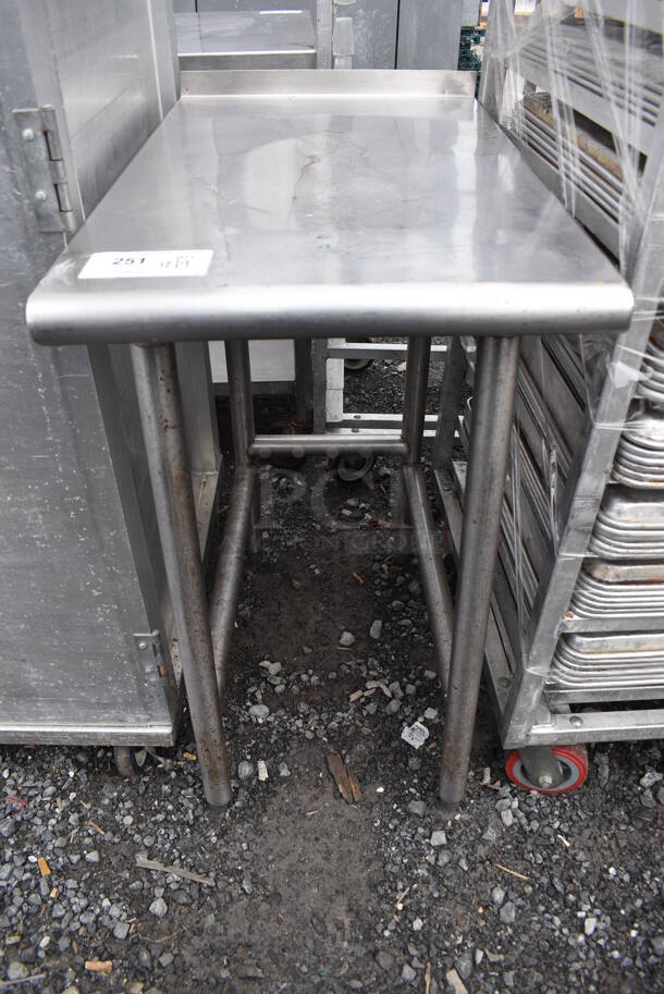 Stainless Steel Table w/ Back Splash. 18x30.5x36 - Image 2 of 4
