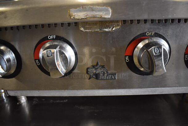 Star Stainless Steel Commercial Countertop Natural Gas Powered 4 Burner Range. 24x28x12 - Image 3 of 5