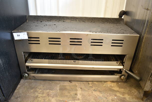 Stainless Steel Commercial Natural Gas Powered Cheese Melter.  - Image 1 of 3