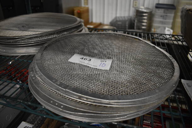 10 Metal Mesh Round Pizza Screens. 15x15. 10 Times Your Bid! - Image 1 of 2
