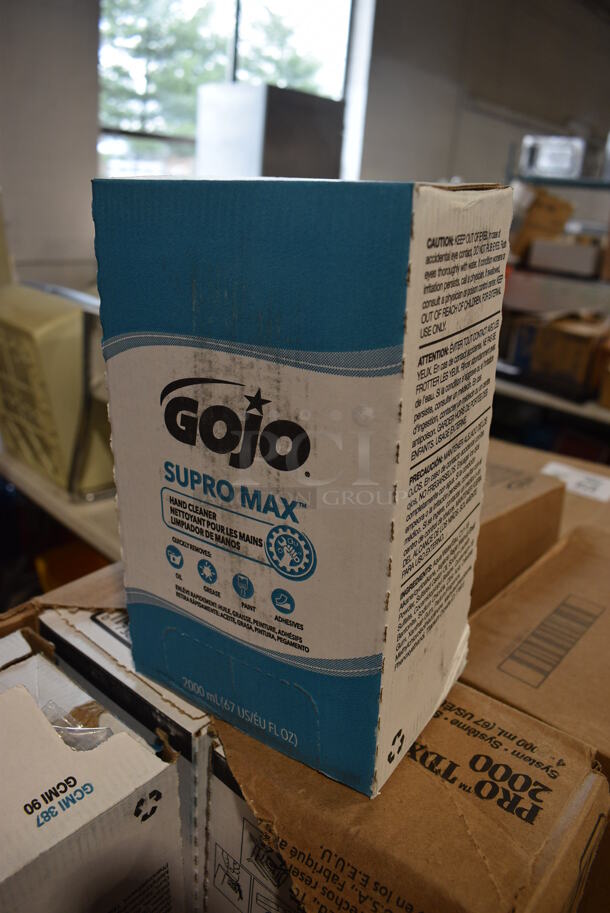 19 BRAND NEW Boxes of 4 Gojo Supro Max Hand Cleaner. 76 Total. 19 Times Your Bid! - Image 2 of 4