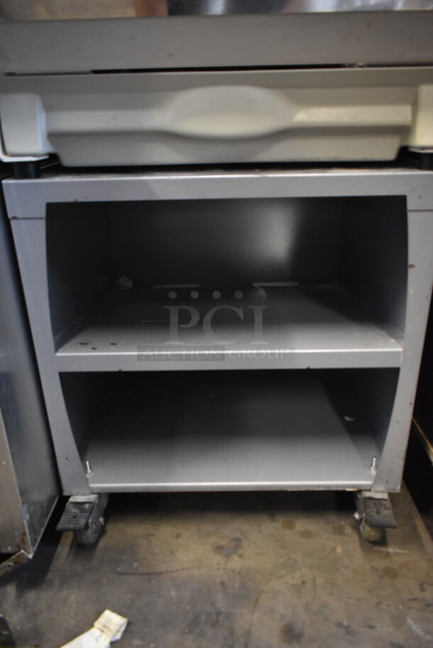 2014 JAC MRL 450/12 Stainless Steel Commercial Countertop Bread Loaf Slicer w/ Under Shelves on Commercial Casters. 110 Volts, 1 Phase. Tested and Working! - Image 6 of 9