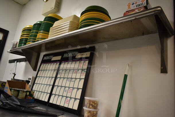 Stainless Steel Commercial Wall Mount Shelf. Does Not Include Contents. BUYER MUST REMOVE. (kitchen #2) - Image 4 of 4