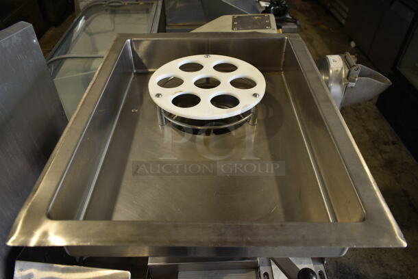 Patty-o-matic 330A Stainless Steel Commercial Countertop Automatic Patty Forming Machine w/ Equipment Stand on Commercial Casters. 115/208 Volts, 1 Phase.  - Image 5 of 8