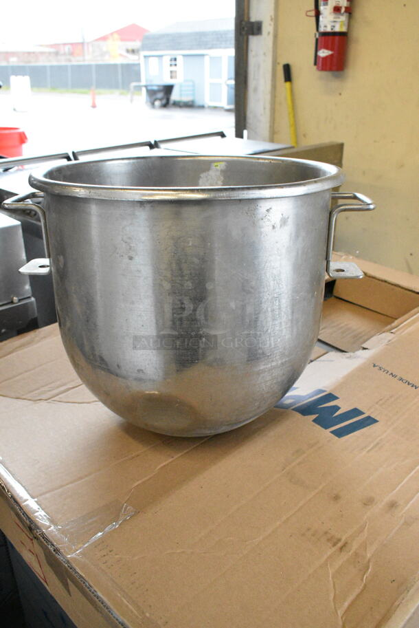 4 Various Stainless Steel Mixing Bowls w/ 1 Mixing Bowl Dolly. Includes Hobart VMLH60 60 Quart Mixing Bowl. 4 Times Your Bid! - Image 8 of 11