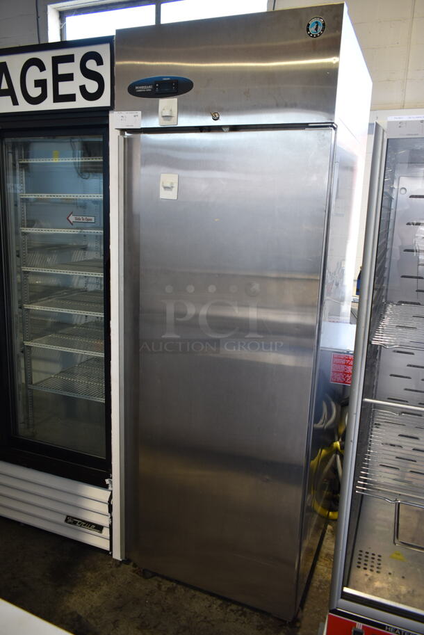 2018 Hoshizaki CF1S-FS Stainless Steel Commercial Single Door Reach In Freezer w/ Racks on Commercial Casters. 115 Volts, 1 Phase. Tested and Powers On But Does Not Get Cold - Image 1 of 7