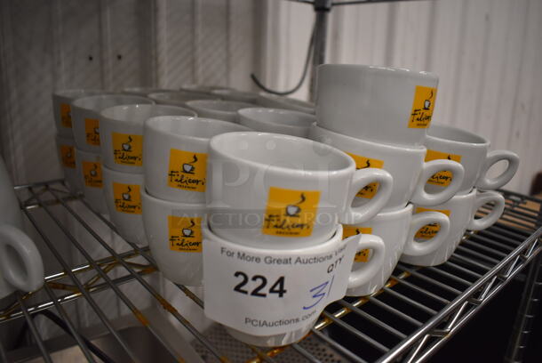 31 White Ceramic Mugs. 4.5x3.5x2.5. 31 Times Your Bid! - Image 3 of 7