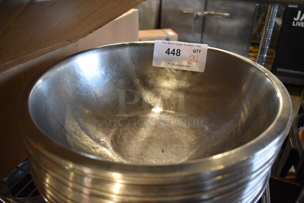 24 Metal Bowls. 13.5x13.5x4. 24 Times Your Bid! - Image 3 of 4