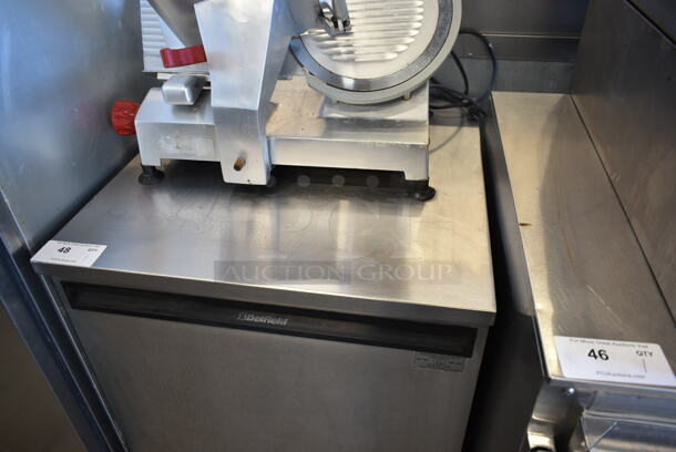 Delfield 406 Stainless Steel Commercial Single Door Undercounter Cooler. 115 Volts, 1 Phase. Tested and Powers On But Does Not Get Cold  - Image 2 of 6