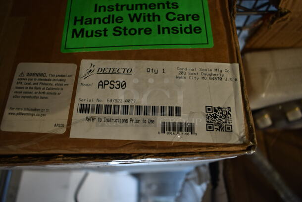 BRAND NEW IN BOX! Detecto APS30 30 lb. Point of Sale Scale with 12" x 14" Platform. Tested and Working! - Image 3 of 5