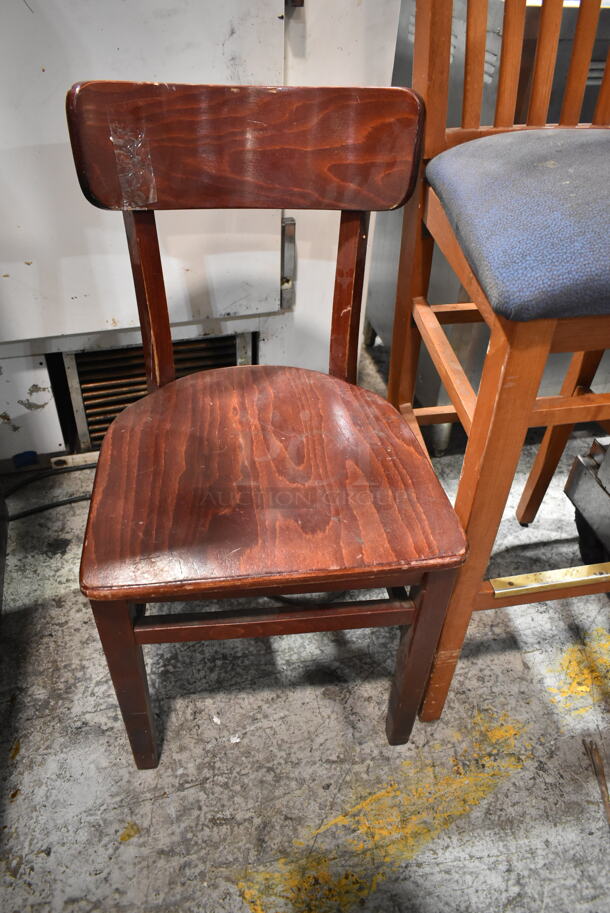 2 Wooden Chairs; Dining Height and Bar Height. 2 Times Your Bid! - Image 2 of 5