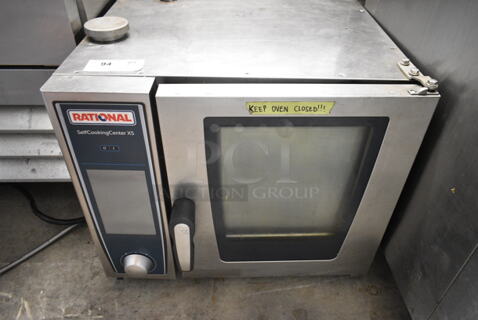 Rational SelfCookingCenter XS Stainless Steel Commercial Electric Powered Combi Convection Oven. 250 Volts, 1 Phase. 