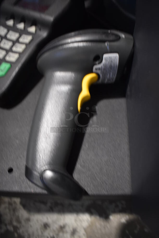 Micros Workstation 5 15" POS Monitor, Epson M129H Receipt Printer, Magtek Credit Card Reader, Motorola Barcode Scanner and Metal Cash Drawer - Image 6 of 12