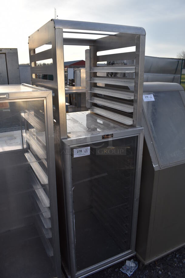 Lockwood Metal Commercial Enclosed Pan Transport Rack on Commercial Casters. 22x30x71 - Image 3 of 5