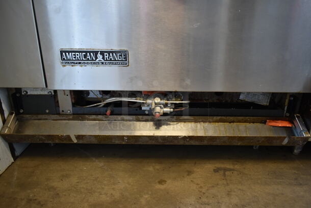 American Range AR-6 Stainless Steel Commercial Natural Gas Powered 6 Burner Ranger w/ Oven and Back Splash. - Image 5 of 6