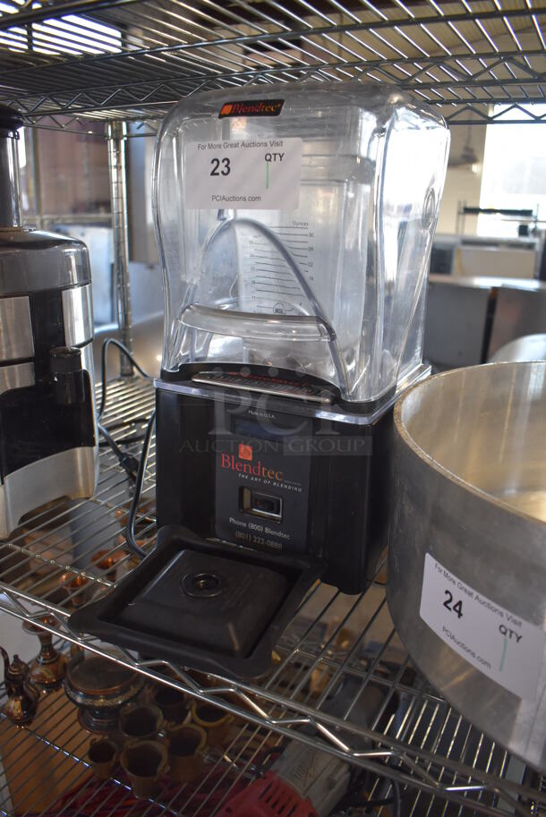Blendtec ICB3 Metal Commercial Countertop Blender w/ Pitcher and Poly Cover. 120 Volts, 1 Phase. 9x9x16. Tested and Working! - Image 2 of 6
