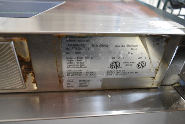Electrolux RH06RE2HU Stainless Steel Commercial 2 Half Size Door Reach In Cooler w/ Racks. 120 Volts, 1 Phase. Tested and Powers On But Does Not Get Cold - Image 6 of 6