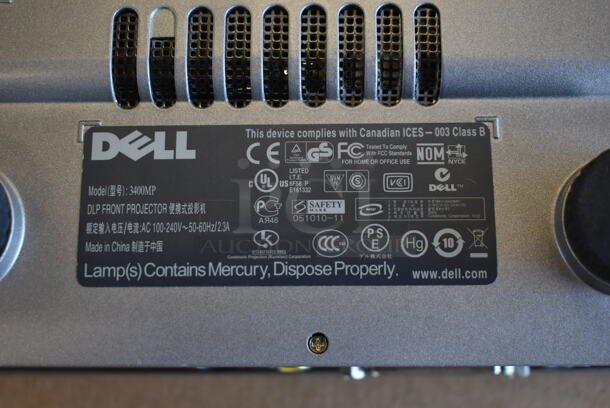 Dell 3400MP DLP Front Projector in Bag. 100-240 Volts, 1 Phase.  - Image 12 of 12