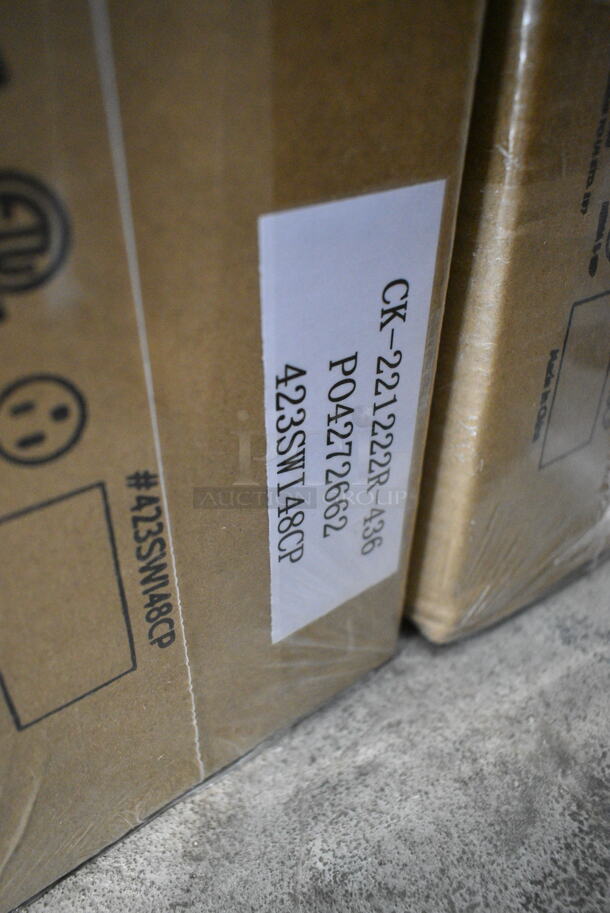 2 BRAND NEW IN BOX! ServIt 423SWI48CP Stainless Steel Commercial 48" High Wattage Strip Warmer with Infinite Controls. 120 Volts, 1 Phase. 2 Times Your Bid! - Image 3 of 4