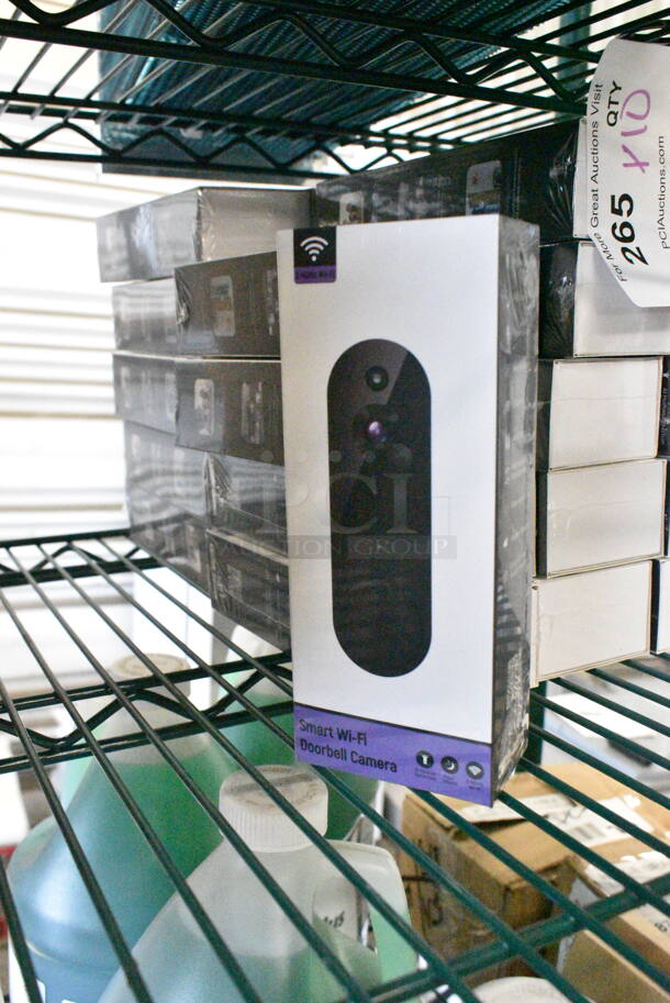 10 BRAND NEW SCRATCH AND DENT! Sunnyjane X0047STBHS Smart Wi-Fi Doorbell Camera. 10 Times Your Bid!  - Image 1 of 3