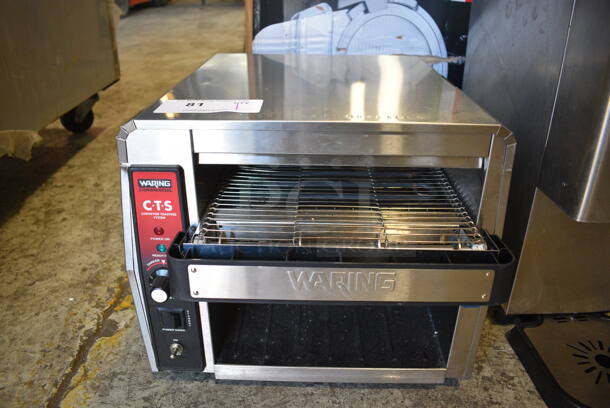 Waring Model CTS1000 Stainless Steel Commercial Countertop Conveyor Toaster. 120 Volts, 1 Phase. 15x18x13 - Image 1 of 5
