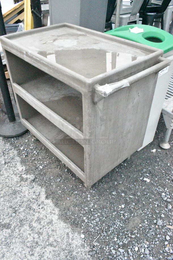 3 Poly Items; 2 Slim Jim Trash Cans and 3 Tier Cart. 3 Times Your Bid!  - Image 7 of 9
